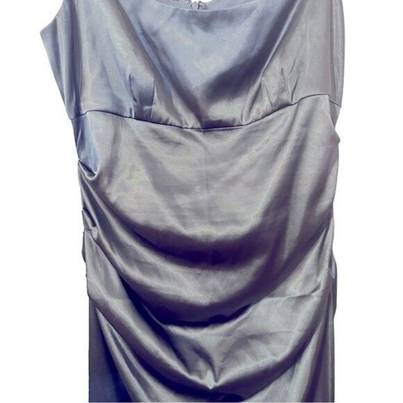 London Times Dark Grey Dress Sz 14 - Picture 4 of 9